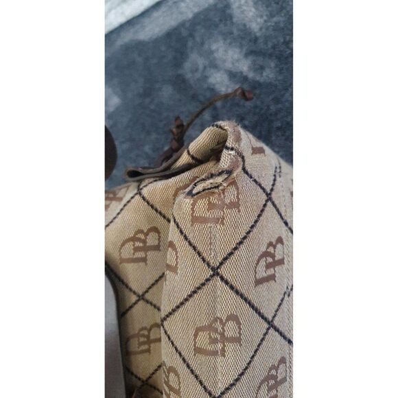 Dooney and Bourke Vintage Canvas and Leather Logo Bag - Picture 12 of 14